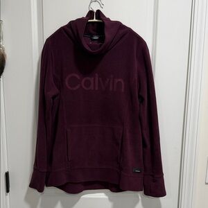 Calvin Klein Maroon Cowl Neck Sweatshirt